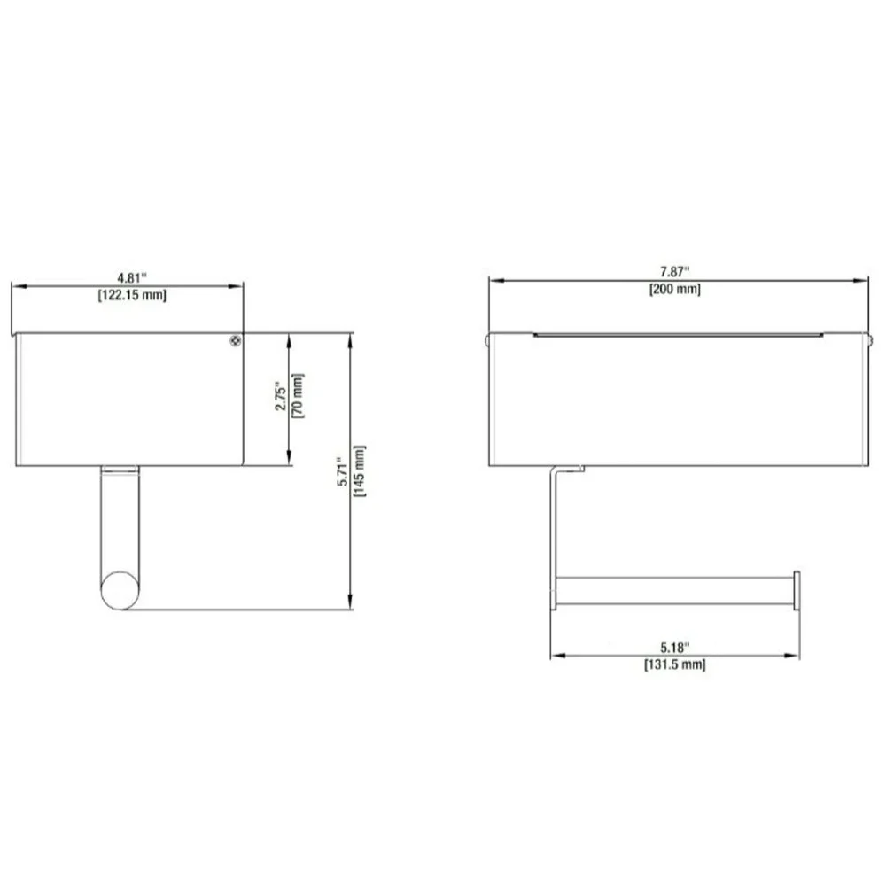 Better Homes & Gardens Toilet Paper Holder with Storage in Satin Nickel